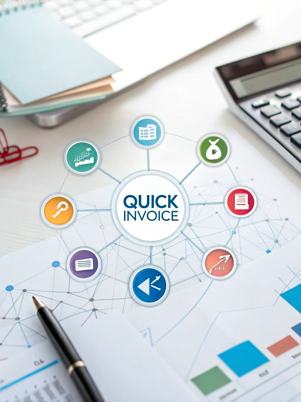 A graphic illustrating the integration of Found with popular accounting software, showcasing its ease of use and compatibility.